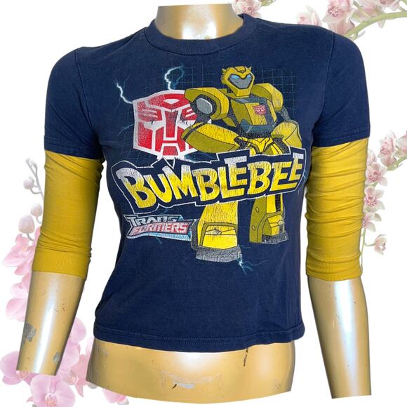 Transformers Bumblebee 3/4 Sleeve Baby Tee - Picture 1 of 11